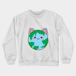 Cat Earth Crewneck Sweatshirt